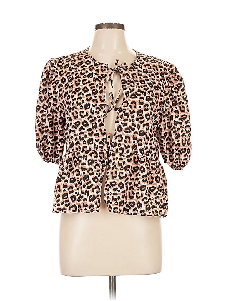 Pre-owned Unbranded Tank Top Ivory Tie Neck Tops In White