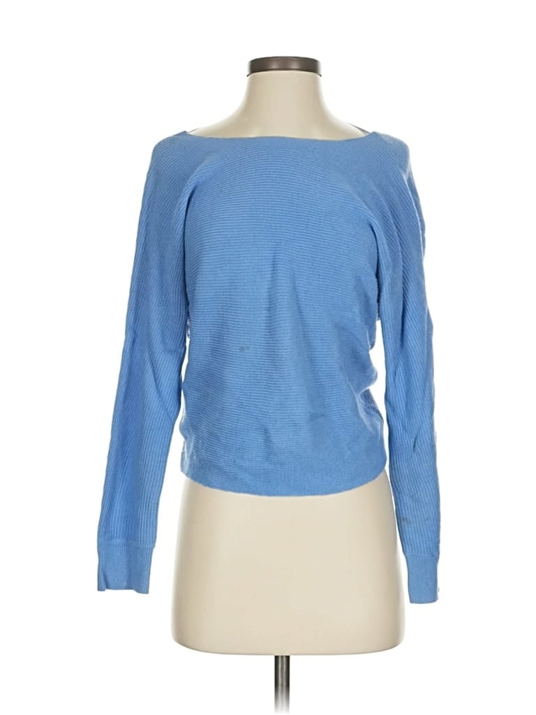 Pre-owned Mng Pullover Sweater In Blue