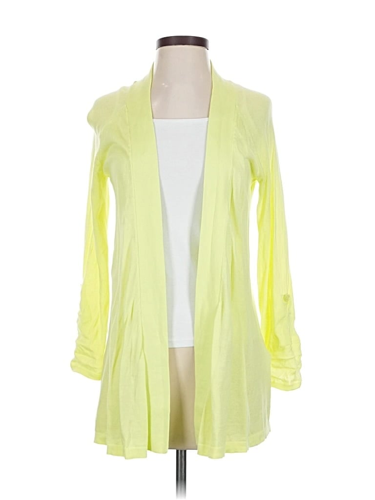 Pre-owned Express Cardigan Sweater In Yellow