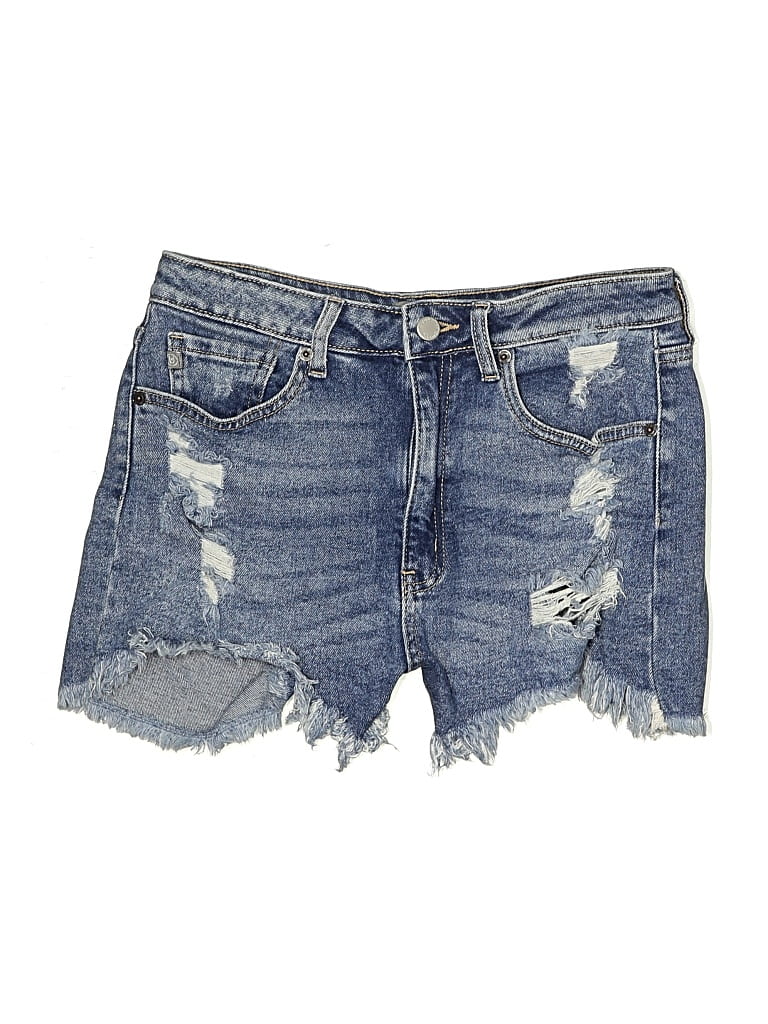 Pre-owned Just Usa Denim Shorts In Blue