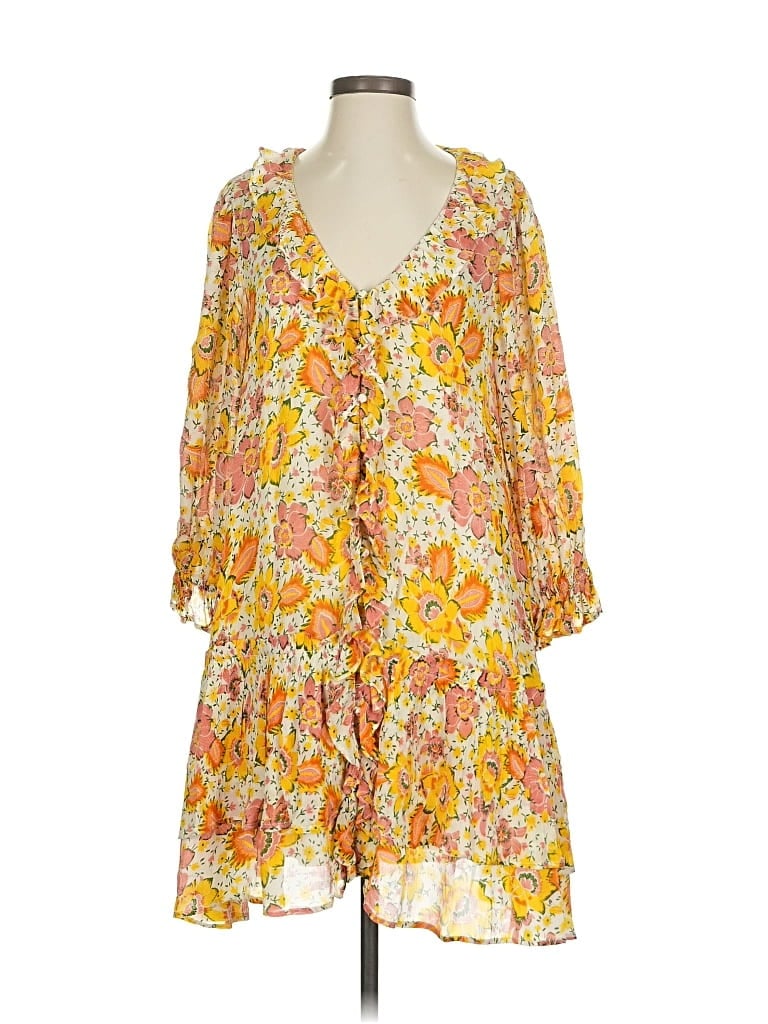 Pre-owned Cleobella Casual Dress In Yellow