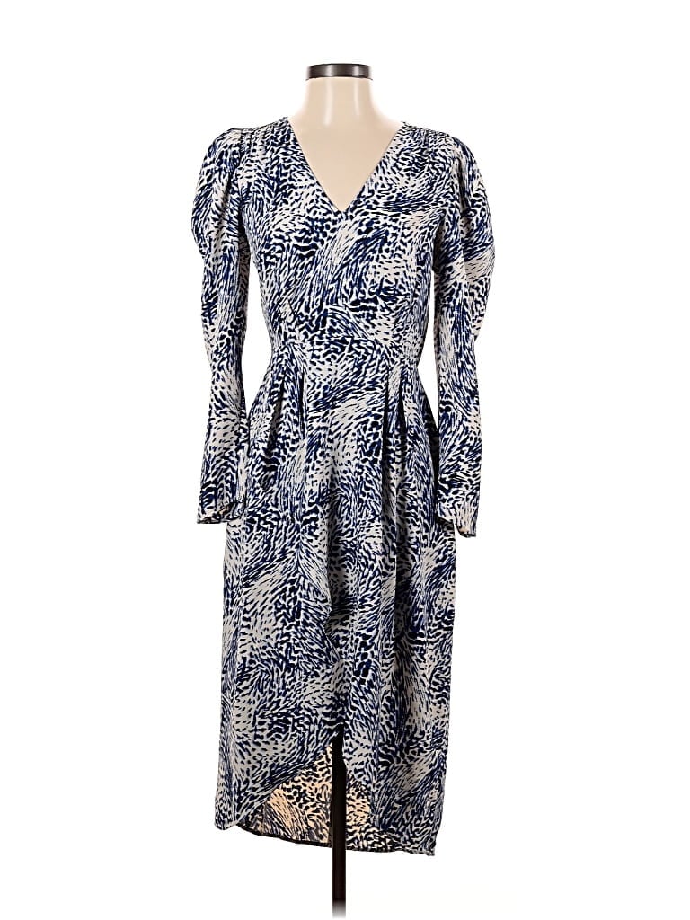 Pre-owned Express Casual Dress In Blue