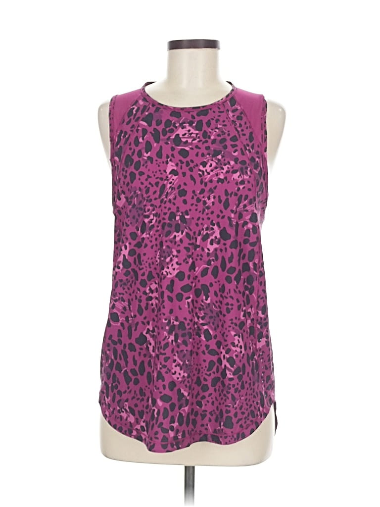 Pre-owned Lululemon Athletica Tank Top Purple Halter Neckline Tops