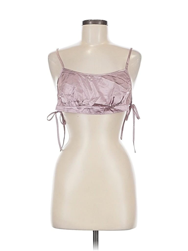 Pre-owned Unbranded Sleeveless Blouse In Purple