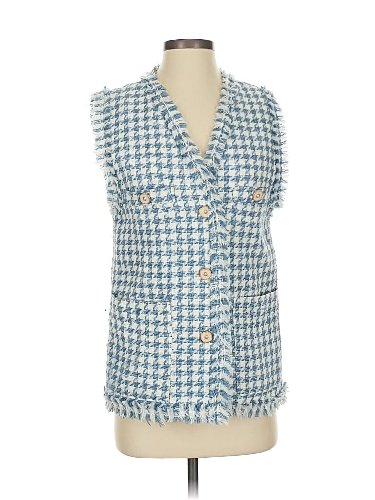 Pre-owned Mng Vest In Blue