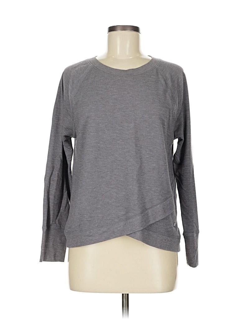 Pre-owned Anne Klein Sport Sweatshirt In Gray