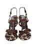 Casadei 100% Leather Animal Print Brown Tan Heels Size 8 - photo 2