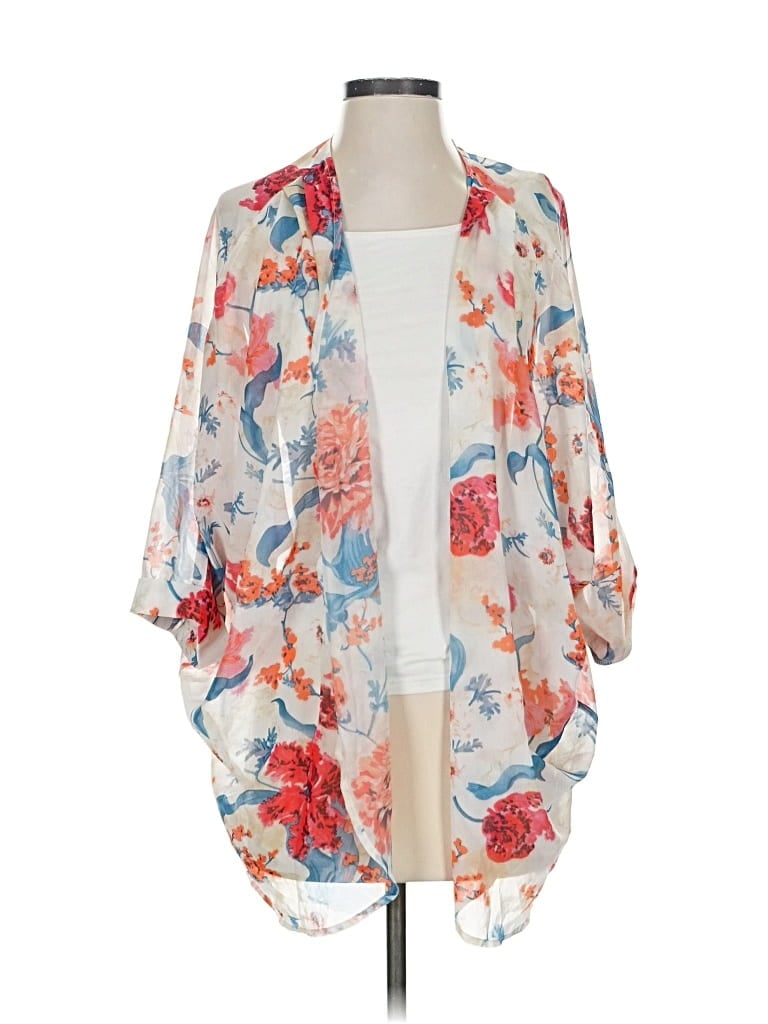 Pre-owned Unbranded Kimono In White