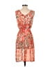 Ronen Chen Paisley Orange Cocktail Dress Size 4 (0) - photo 2