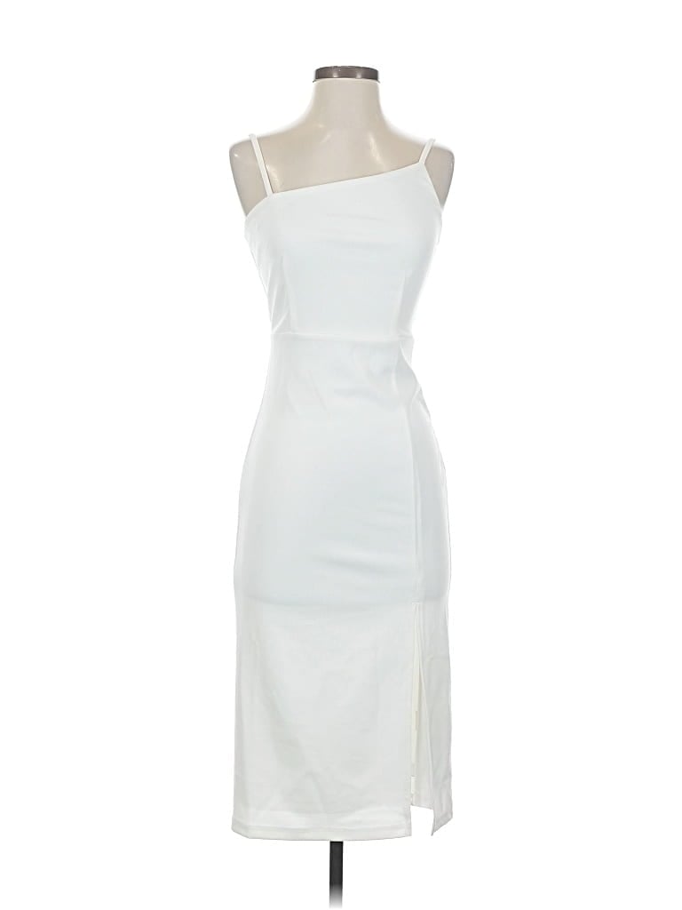 Pre-owned Mi Ami Cocktail Dress In White