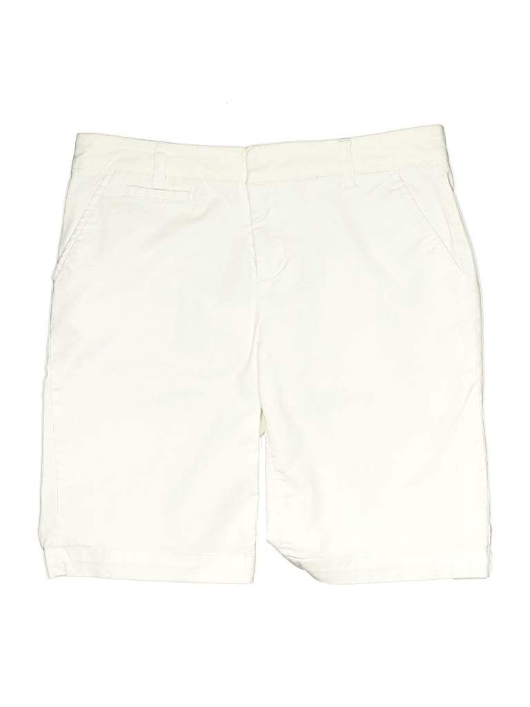 Pre-owned Saks Fifth Avenue Khaki Shorts In White