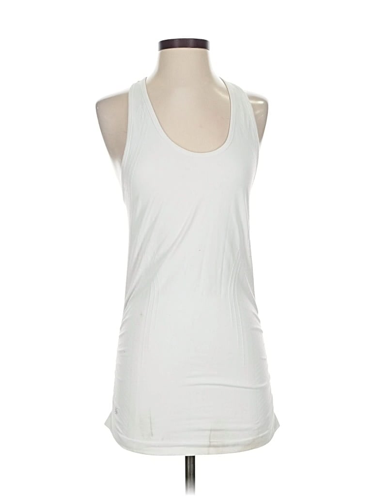 Pre-owned Athleta Tank Top White Halter Neckline Tops