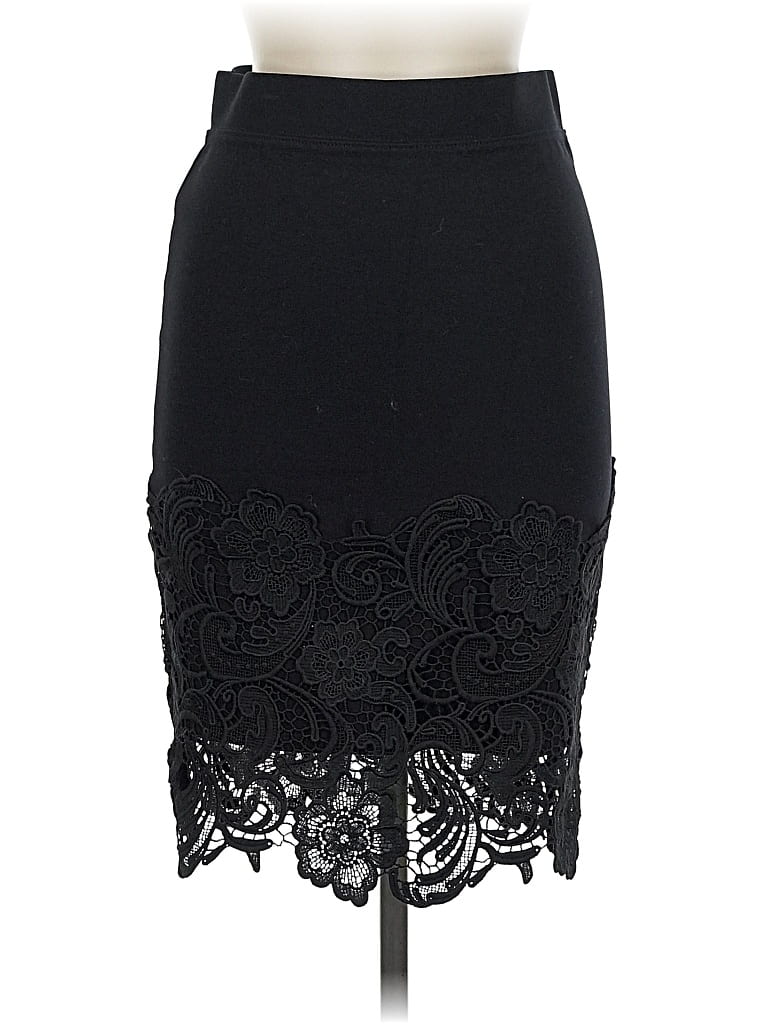 Pre-owned Haute Monde Formal Skirt In Black