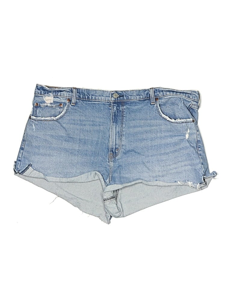 Pre-owned Abercrombie & Fitch Denim Shorts In Blue