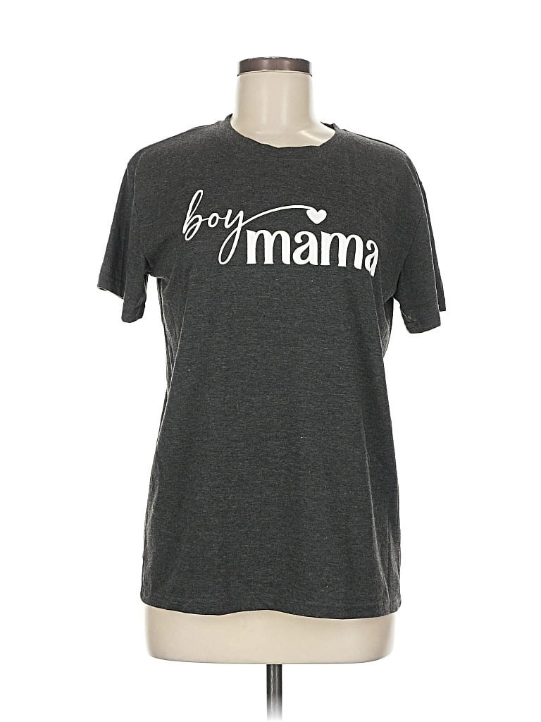 Pre-owned Unbranded Short Sleeve T-shirt In Gray