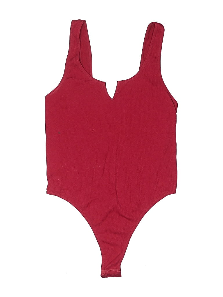 Pre-owned Bozzolo Bodysuit In Burgundy