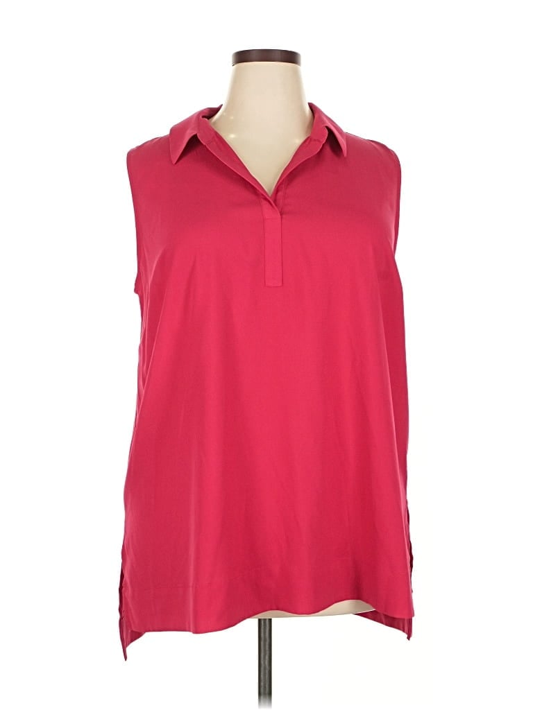 Pre-owned Sejour Sleeveless Blouse In Red
