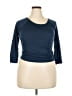 Unbranded Blue 3/4 Sleeve Top Size XXL - photo 1