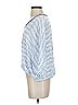 Skemo 100% Rayon Blue 3/4 Sleeve Blouse Size XS - photo 5