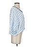 Skemo 100% Rayon Blue 3/4 Sleeve Blouse Size XS - photo 4
