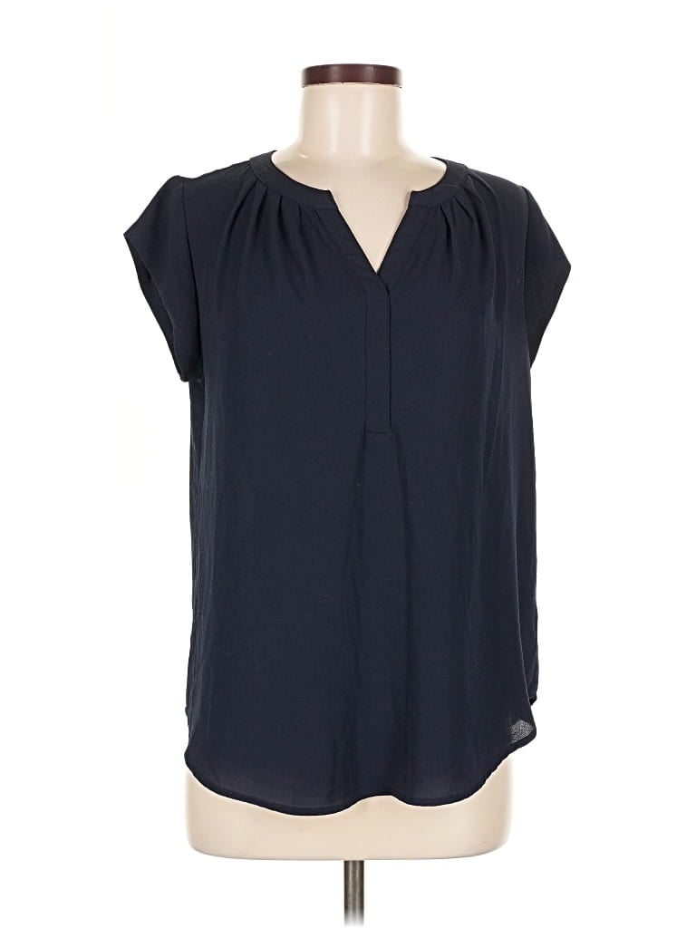 Pre-owned 41hawthorn Short Sleeve Blouse In Blue