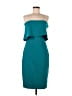 Likely Solid Teal Cocktail Dress Size 4 - photo 1