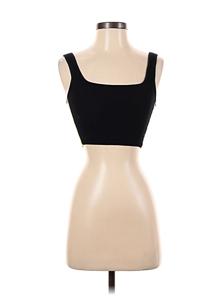 Pre-owned Babaton Tank Top Black Strapless Neckline Tops