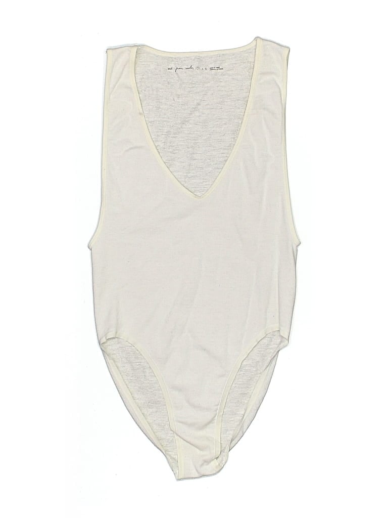 Pre-owned Out From Under Bodysuit In White