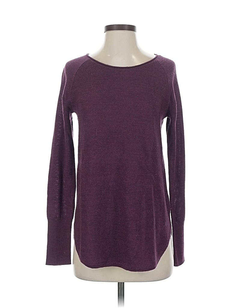 Pre-owned Tahari Wool Sweater In Purple