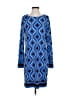 MICHAEL Michael Kors Graphic Blue Casual Dress Size S - photo 1