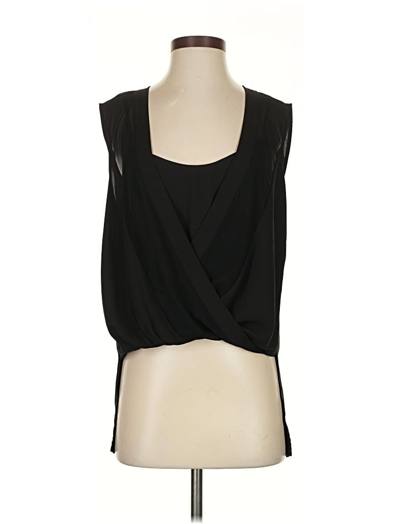 Pre-owned Bcbgmaxazria Sleeveless Blouse In Black