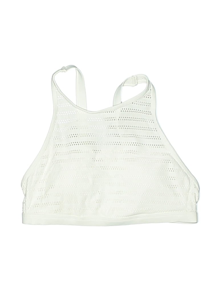 Pre-owned Anne Cole Swimsuit Top Ivory Swimwear In White