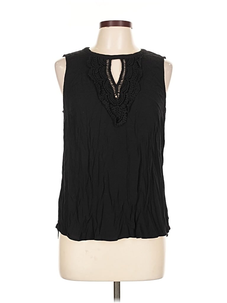 Pre-owned Daniel Rainn Sleeveless Blouse In Black