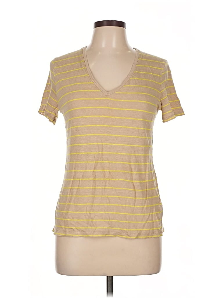 Pre-owned Banana Republic Short Sleeve T-shirt In Yellow