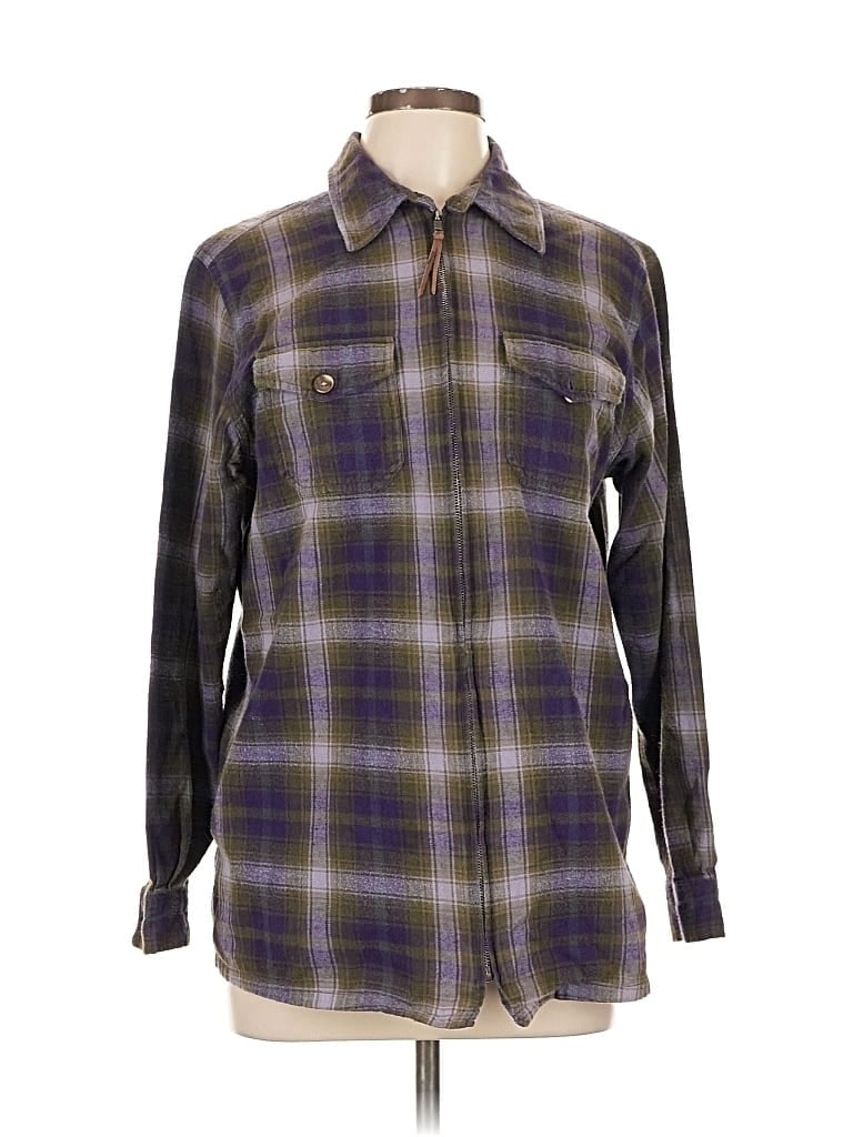 Pre-owned Ellen Tracy Fleece Jacket In Brown