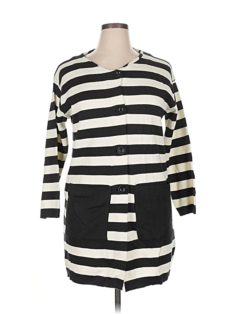 Pre-owned Assorted Brands Cardigan Sweater In Black