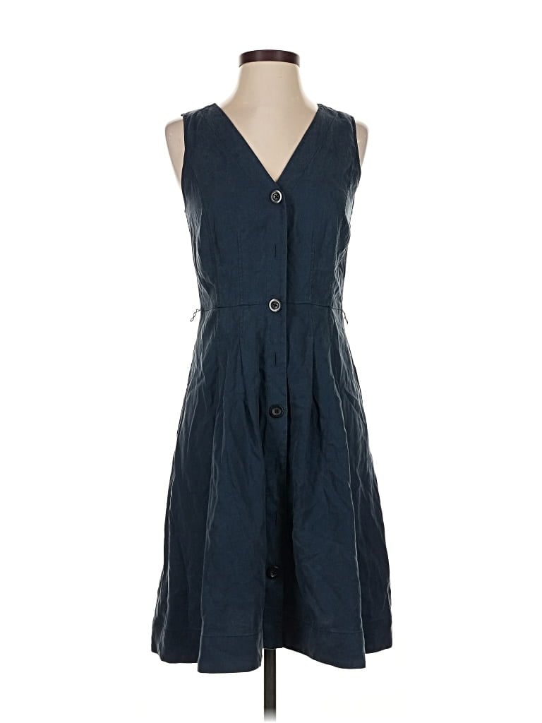 Pre-owned Ann Taylor Loft Casual Dress In Blue