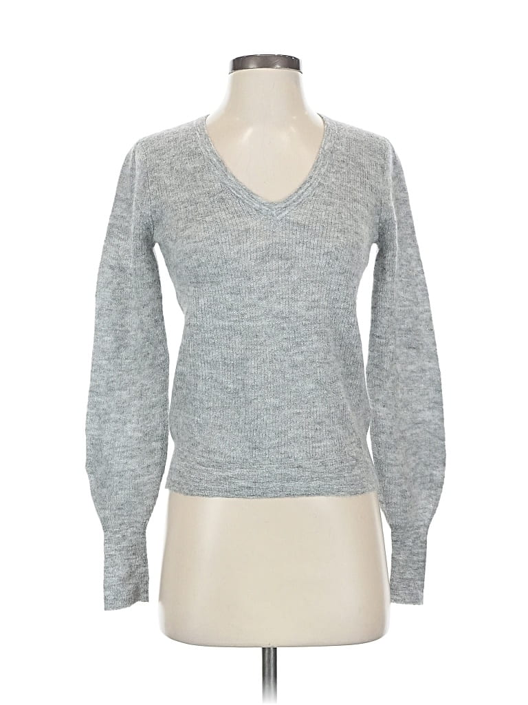 Madewell Wool Pullover Sweater In Gray