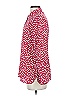 Pure Collection 100% Silk Polka Dots Red Long Sleeve Silk Top Size 4 - photo 5