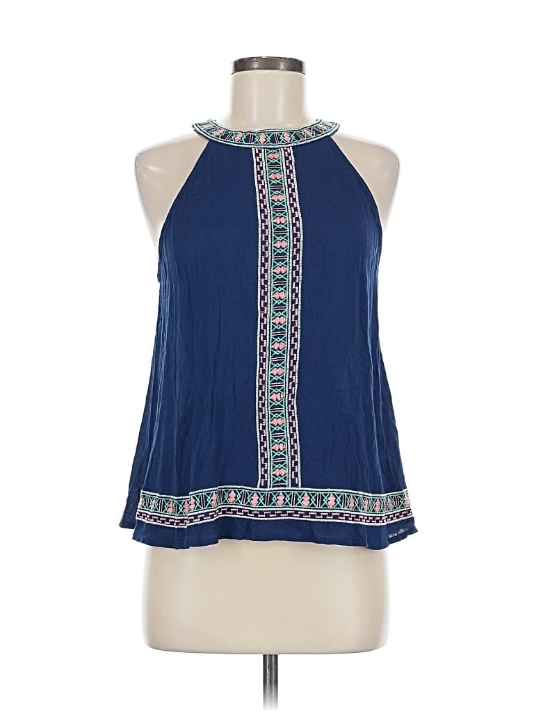 Pre-owned Altar'd State Sleeveless Blouse In Blue