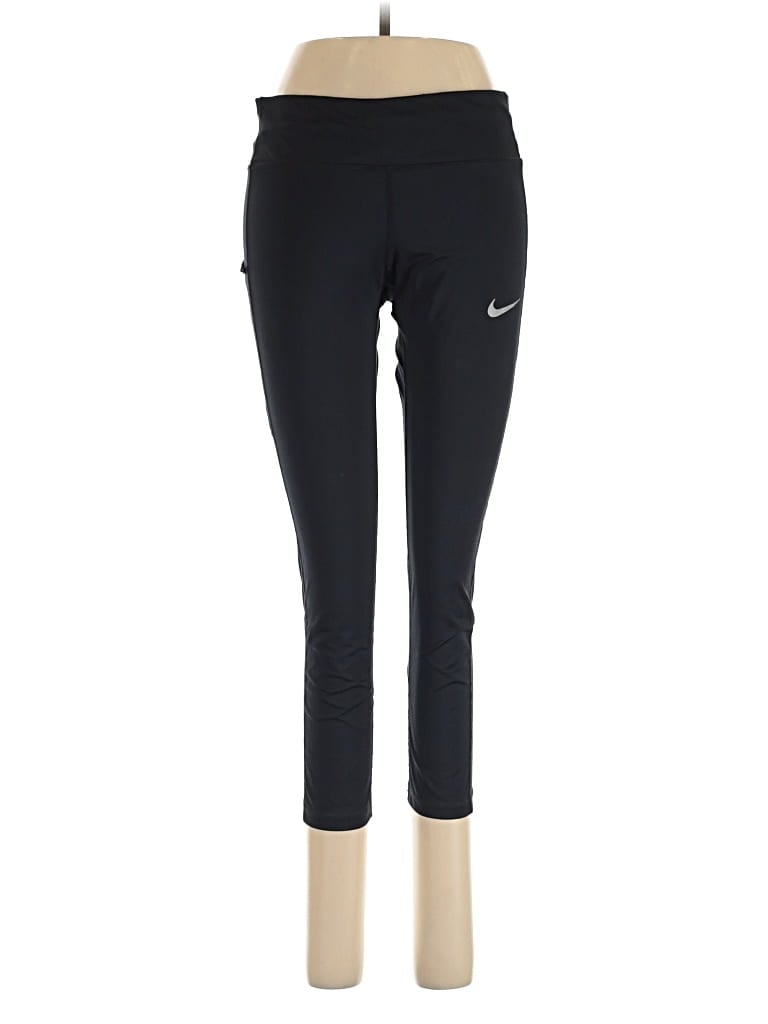 Pre-owned Nike Active Pants In Black