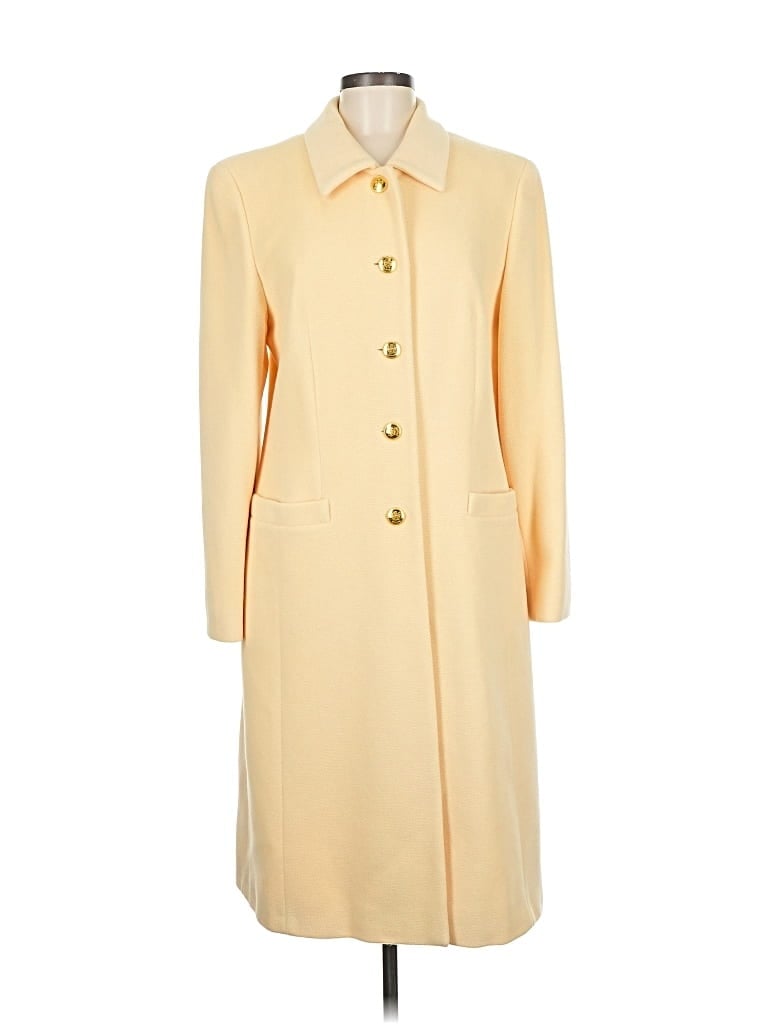 Pre-owned Escada By Margaretha Ley Wool Coat In Yellow