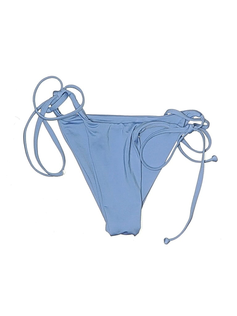Pre-owned Frankies Bikinis Swimsuit Bottoms In Blue
