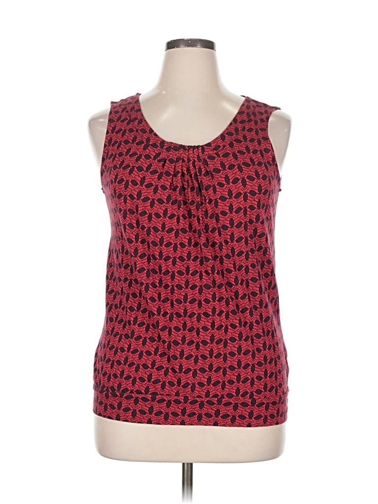 Pre-owned Banana Republic Factory Store Sleeveless Blouse In Red