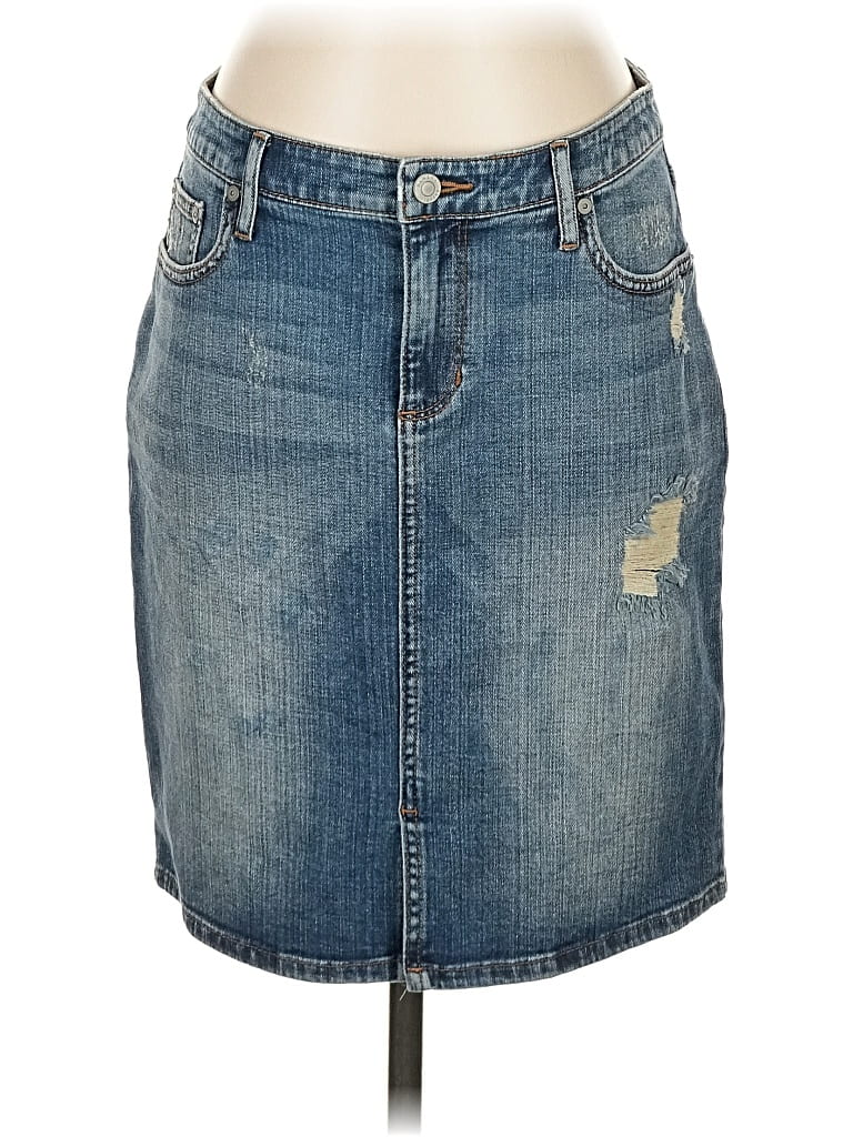Pre-owned Banana Republic Denim Skirt In Blue