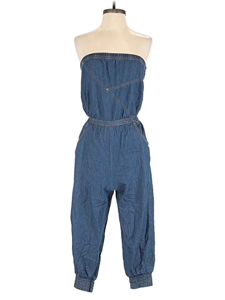 Pre-owned I.q. Authentic Brand Jumpsuit In Blue