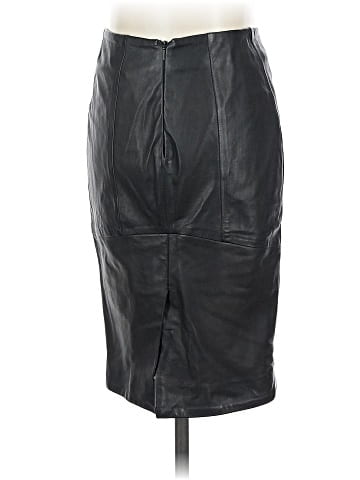 Emporio Armani Faux Leather Skirt (view 2)