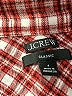 J.Crew 100% Cotton Checkered-gingham Red Long Sleeve Button-Down Shirt Size 4 - photo 7