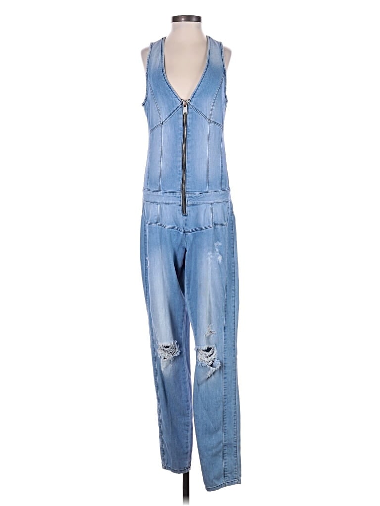 Pre-owned Guess Jumpsuit In Blue