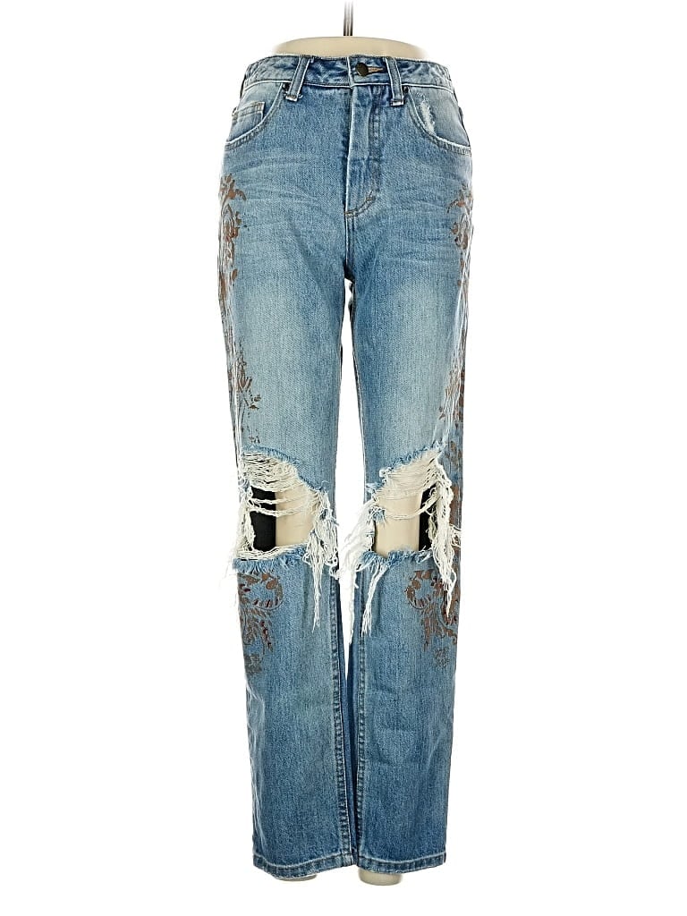 Pre-owned Free People Jeans In Blue